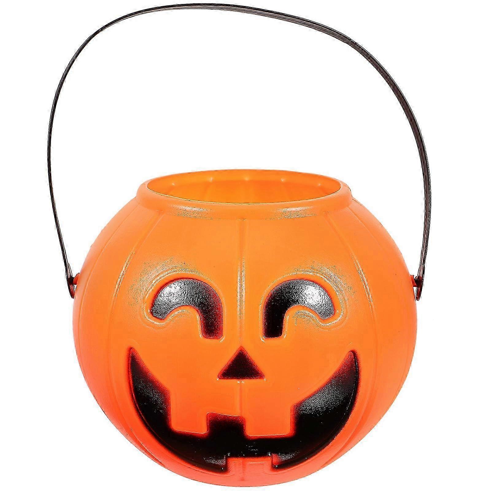 Pumpkin Bucket Glowing Halloween