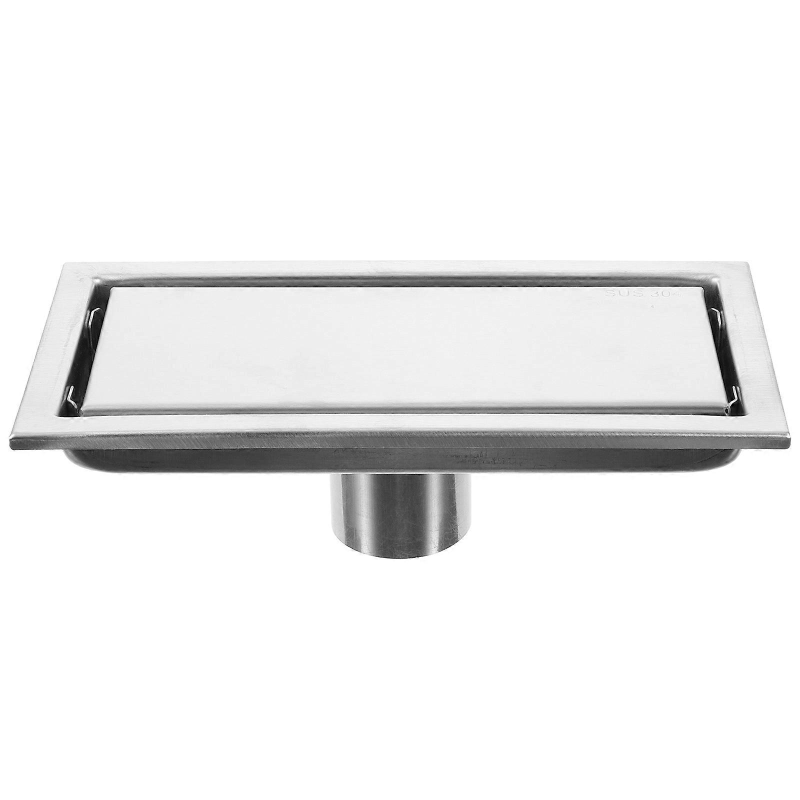 Linear Shower Drain Rectangle Shower Floor Drain Removable Hair Strainer 4Pcs