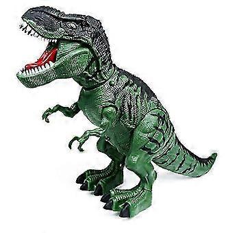 @26-27 Realistisk, gående och "vrålande" fjärrstyrd T-Rex dinosaurleksak för barn, 30 cm lång.
