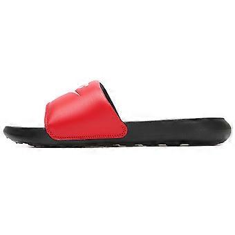 Nike Victori One Bequeme Pantoletten für Herren, Schwarz/Rot, DD0234-600