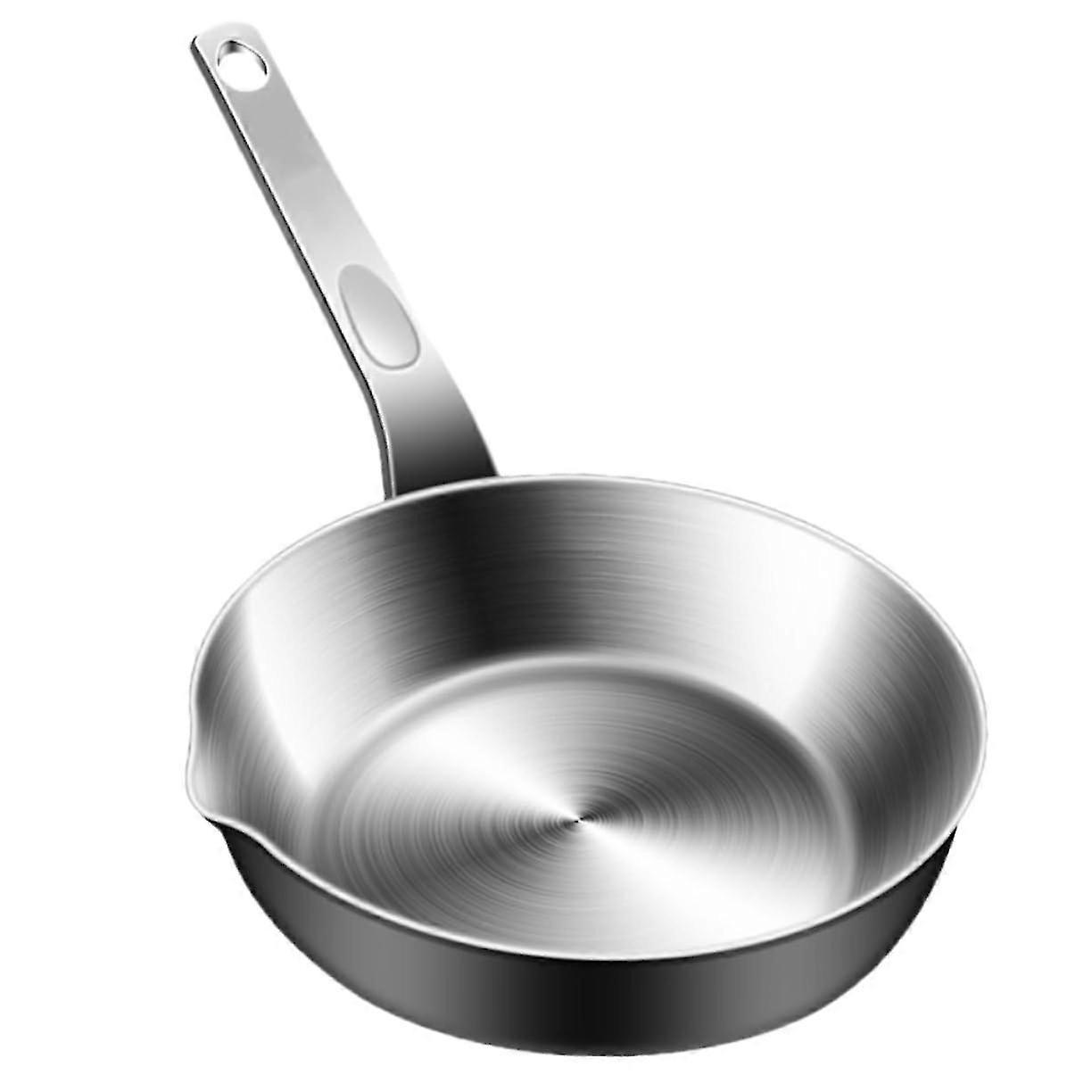 Mini Stainless Egg Pan with Integrated Spout