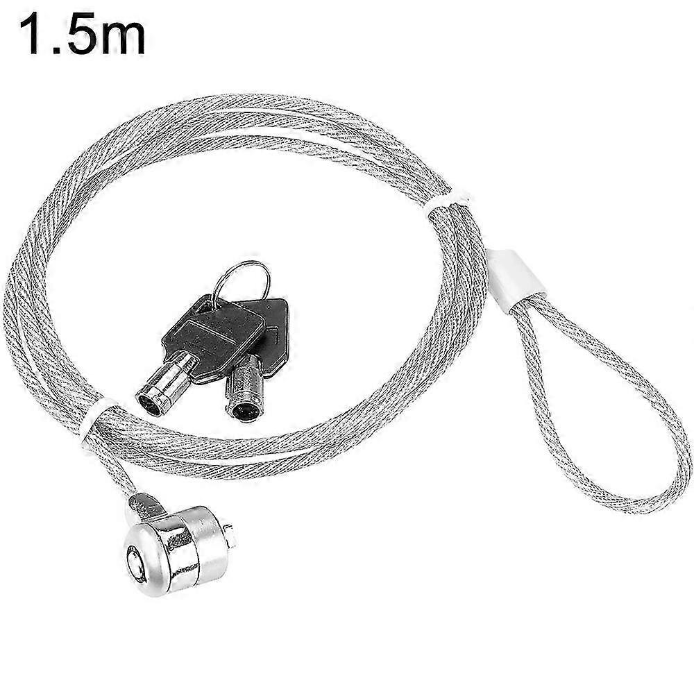 Cut-Resistant 1.5m Steel Cable Lock
