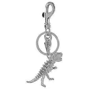 Colorful Alloy Dinosaur Bone Keyring Eye Catching Metal Keychain Accessory Fashionable Bag Charm Ornament for Students, new