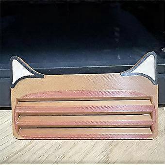 Leuke draagbare kattensnoepdispenser met schraper voor kattenvoerzakjes, herbruikbare kattenvoerstripdispenser met knijpmechanisme voor katten, huisdierbenodigdheden