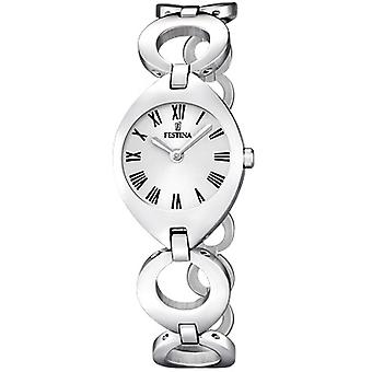 Festina SRA. ace. ESF. Silver horloge voor vrouwen analoge Quartz met roestvrijstalen armband F16616/6