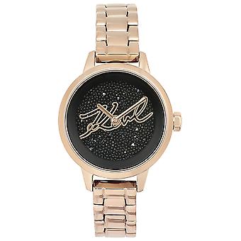 Karl lagerfeld jewelry ikonik Quartz Analog Woman Watch with 5513070 Stainless Steel Bracelet