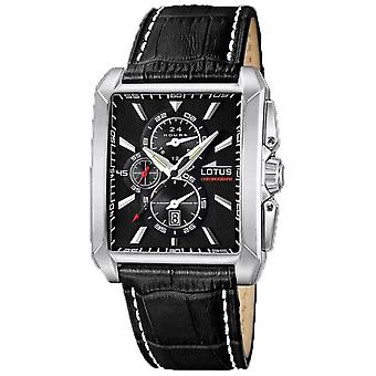 Lotus multifonction Quartz Analog Man Watch avec Bracelet Cowhide 15536/A