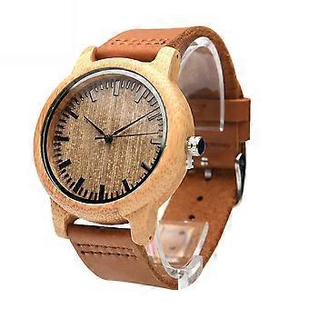 Wood Watch Watchband for Casual Wear 2Pcs Natural Wooden Watches