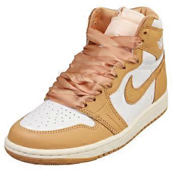 Nike Air Jordan 1 Retro Hi Oh Damen Fashion Sneaker in Weißgold
