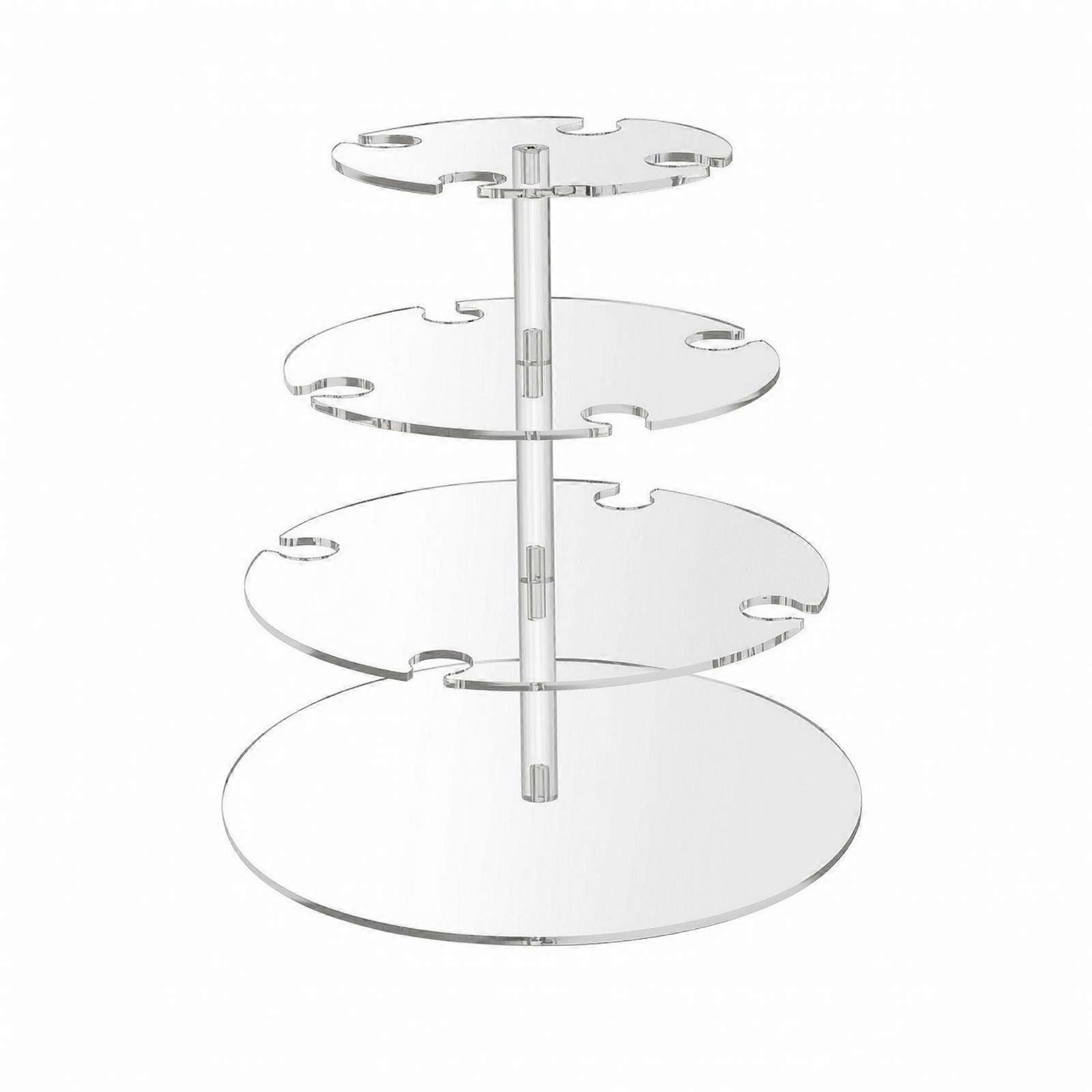 Transparent Glass Holder with Slots | Space-Saving Tabletop Presentation,