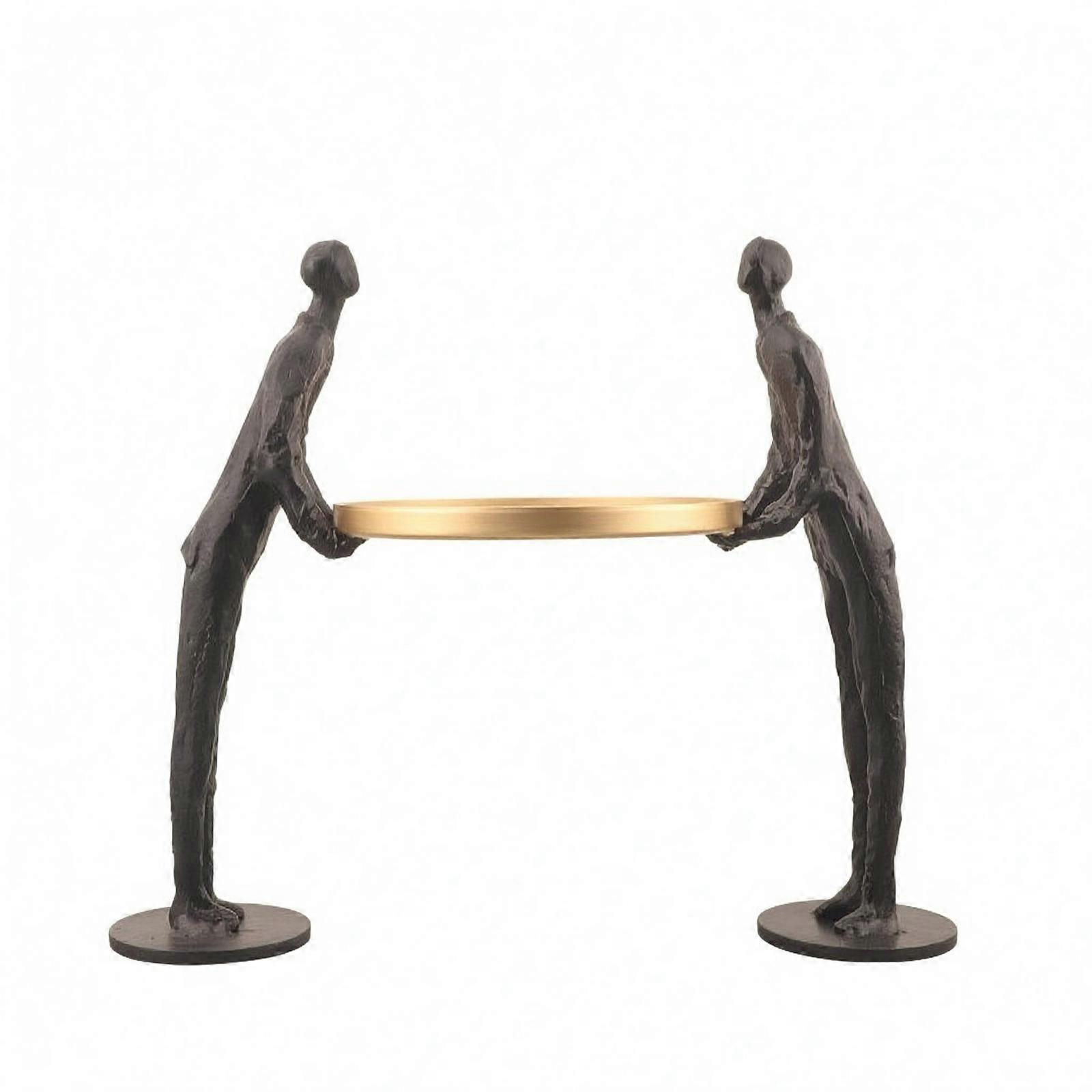 Sculptural Key Tray Circular Home Accent Tabletop