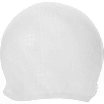 Silicone Hair Highlighting Cap with Cross Holes, Reusable Hair Dyeing Coloring Hat for Salon Use, Sturdy White Silicone Material and Comfortable Fit