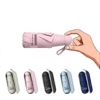 Mini Paraplu Compact UV Zonbescherming Lichtgewicht Pocket Paraplu