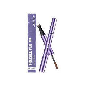 zephoco Den ljusbruna naturliga fräknpennan applicerar smink smidigt och visar färg, vilket skapar en naturlig fräknliknande makeup-look