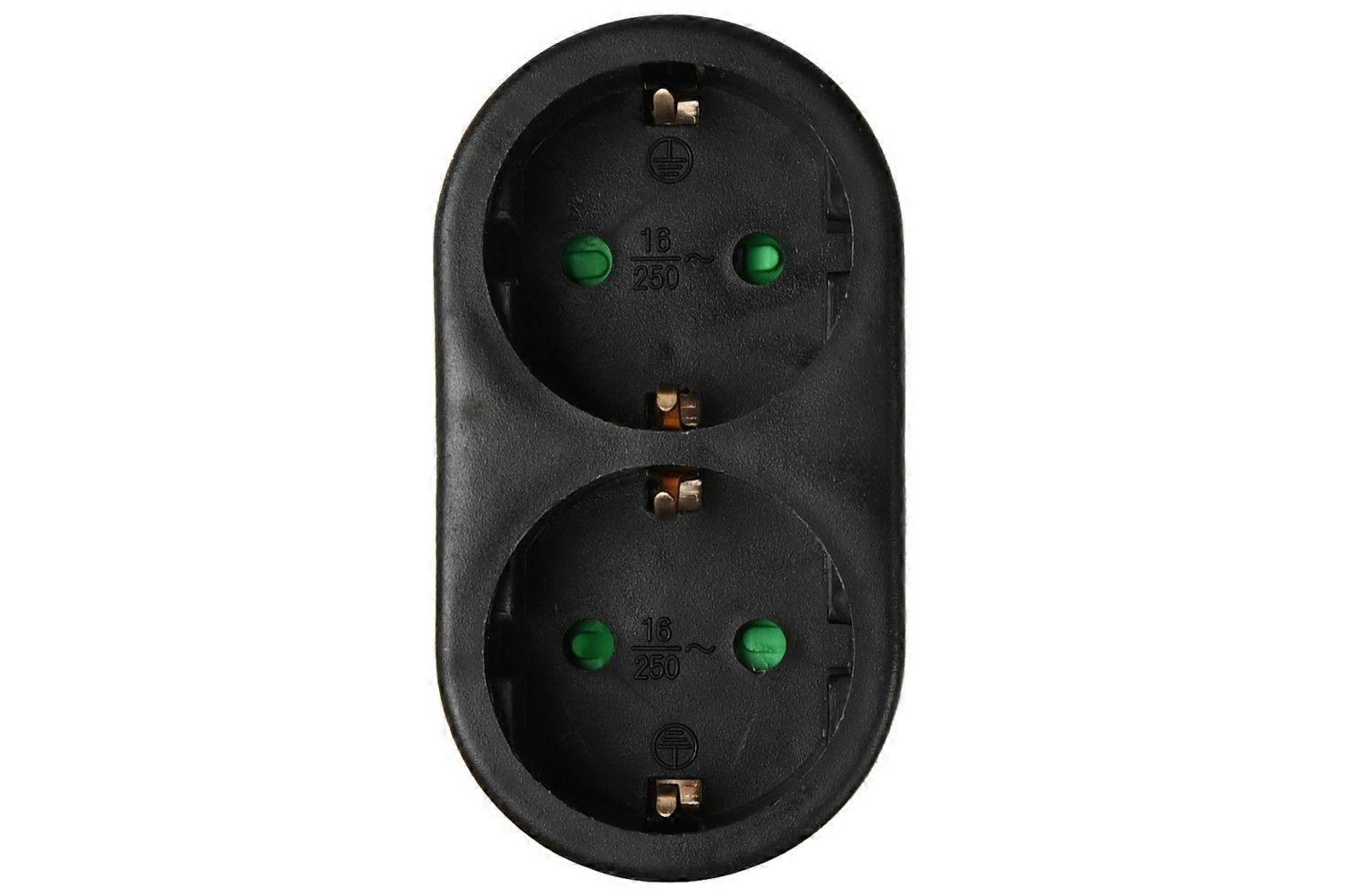 Power Strip for Wall Socket 2-Way  Grounded 16A [XR]