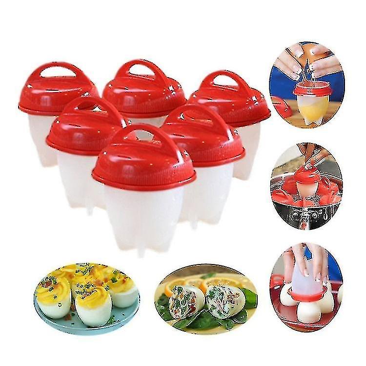 Silicone Hard Boiled Egg Cooker 6pc