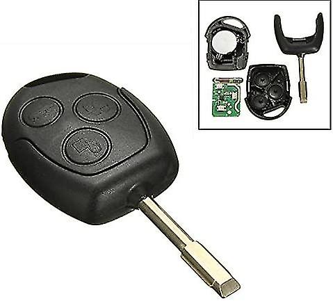 1pcs 3 Button 433mhz Remote Entry Key Fob For Ford/mondeo/fiesta/focus/ka Transit