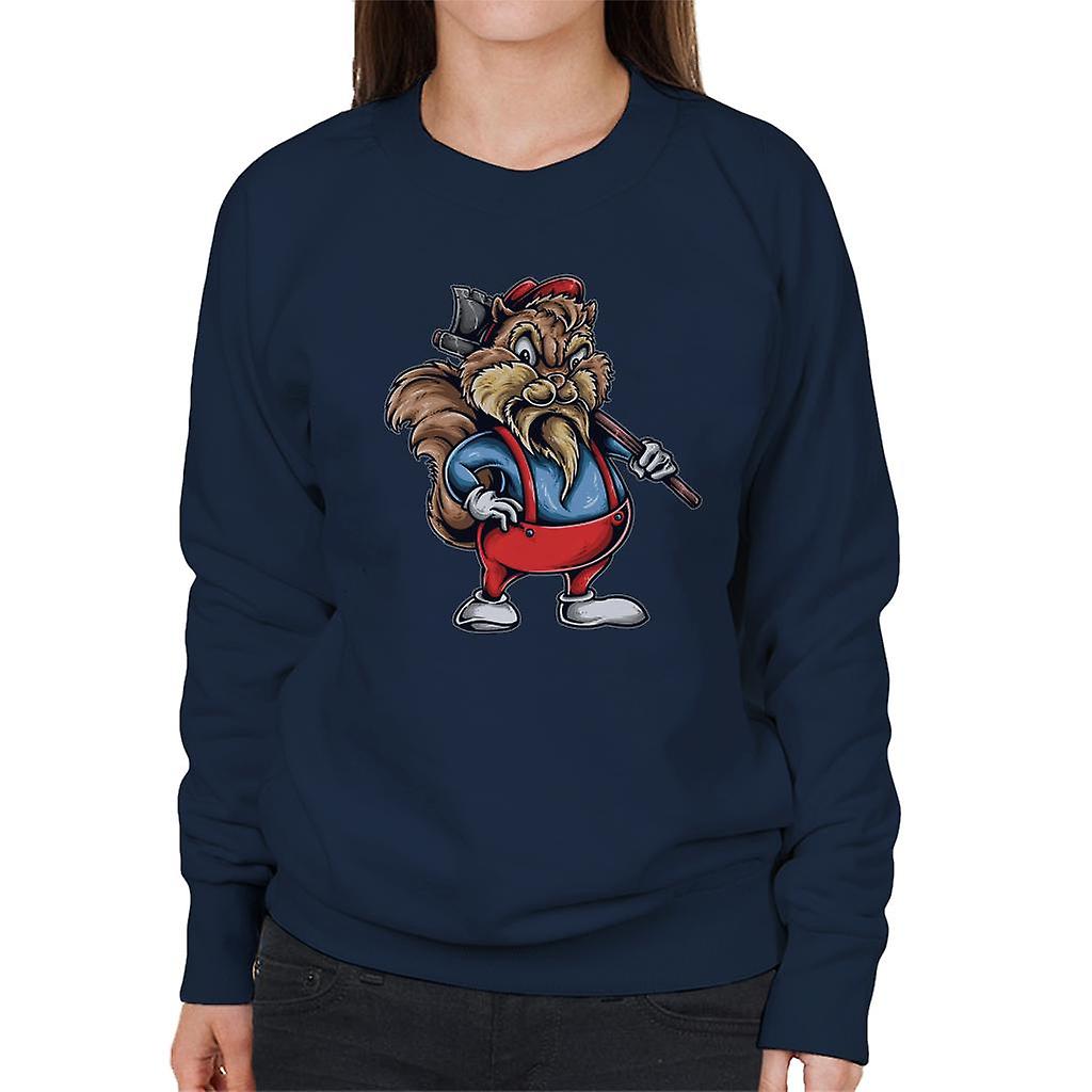 Hout Cutter Chipmunk vrouwen Sweatshirt