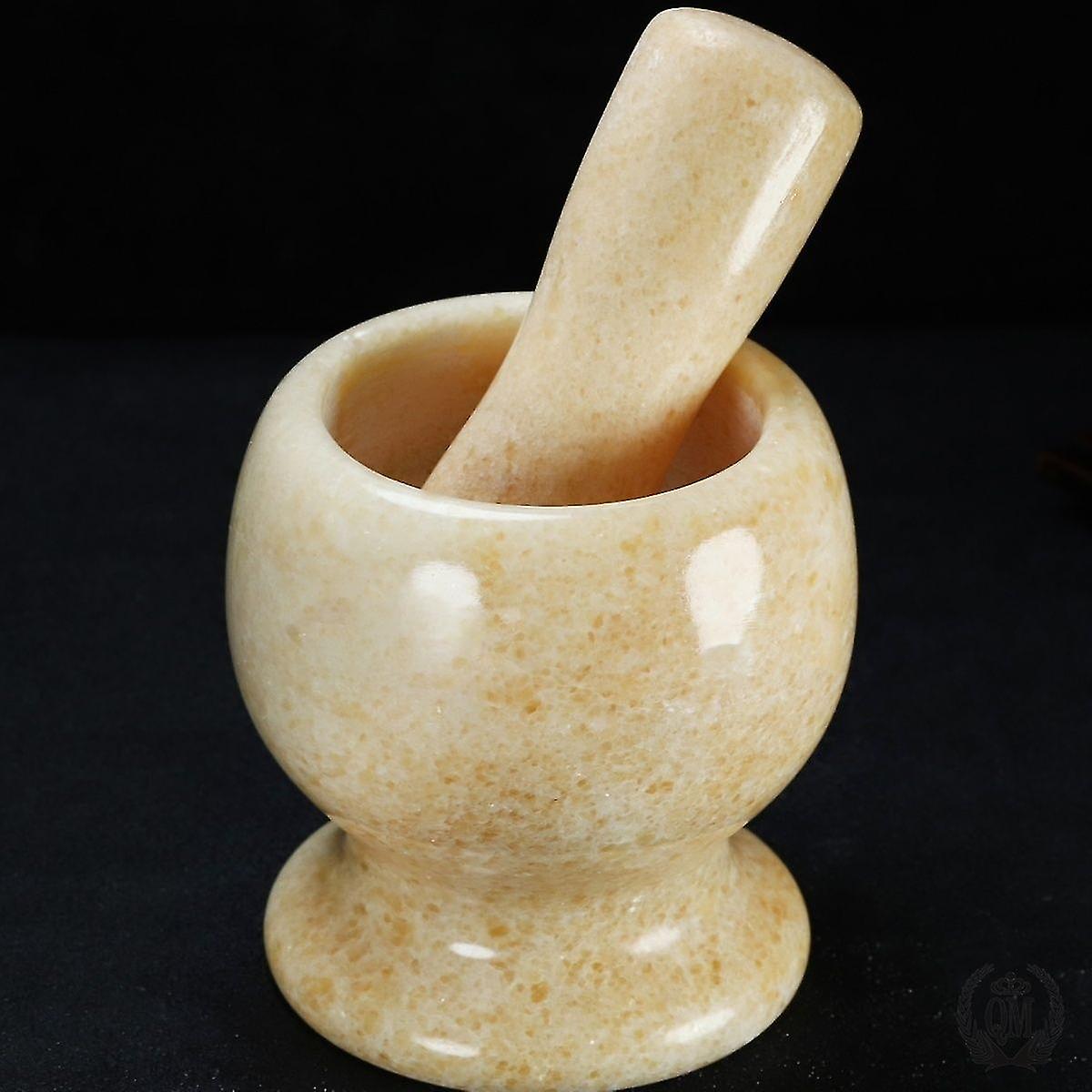 Beach Natural Marble Mortar And Pestle Set