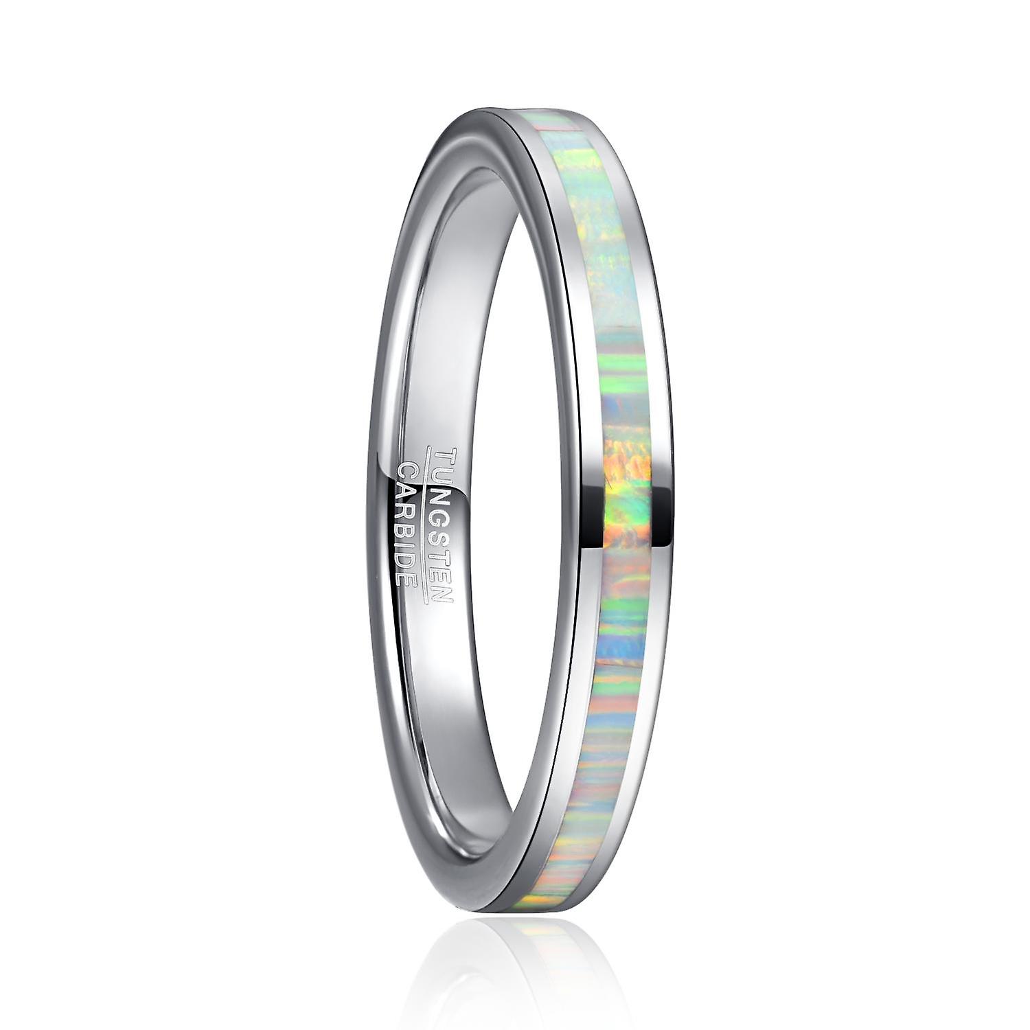 3mm Width Women's Tungsten Carbide Steel Ring