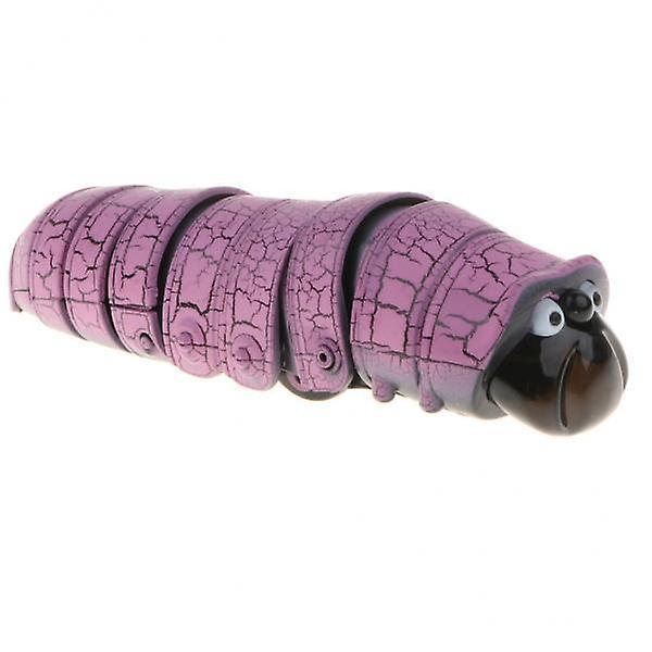 2x4'' Realistic Remote Control Caterpillar RC Bug Toy Party Prank Trick Purple