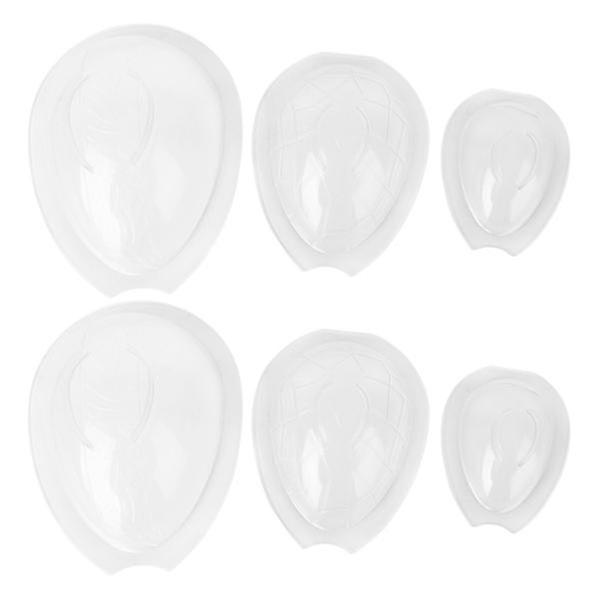 6pcs Easter Eggs Making Molds Diy Baking Mold Chocolate Cake Mold Transparent