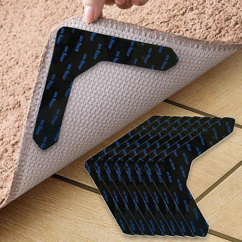 Keep Your Rugs In Place With 4/8pcs High Quality Non-slip Anti-drill Carpet Stickers - Perfect For Living Room Dining Room And Bathroom Rugs - Pet-f