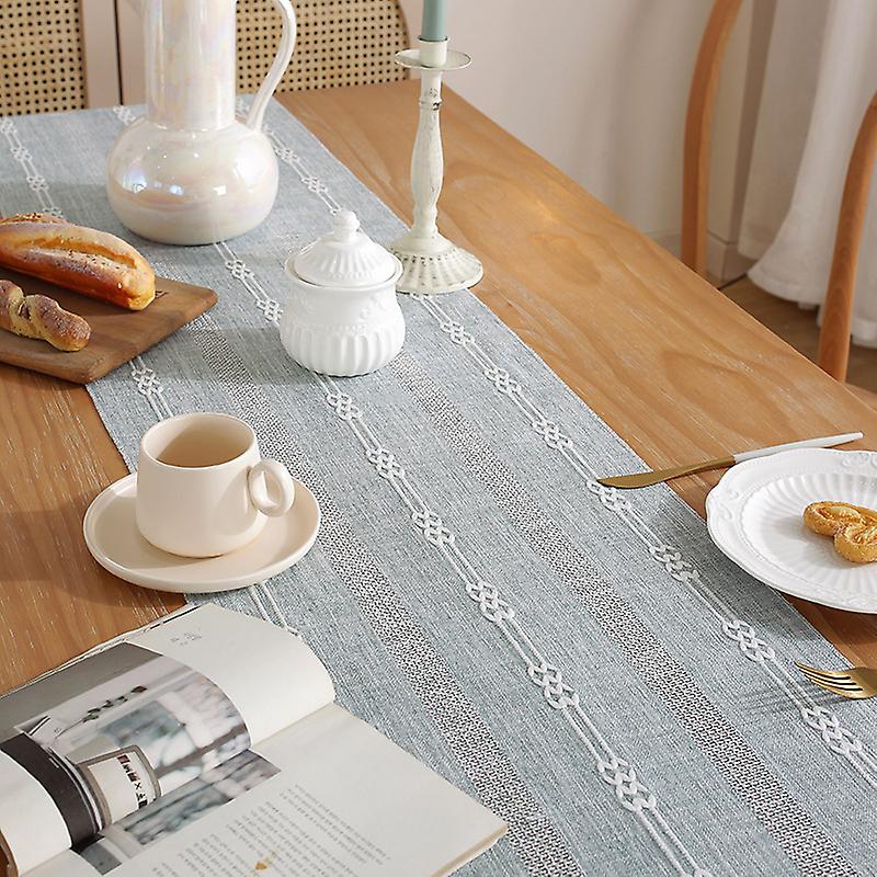 Fringed Long Tablecloth