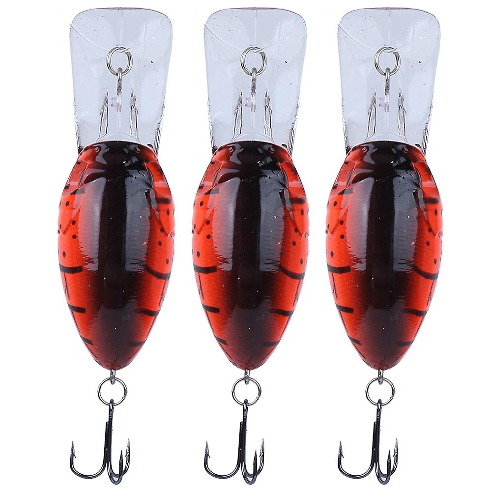 3PCS Deep Diving Hook Scrapper Köder Köder Künstliche Simulation Lebensechte Köder Angelgerät
