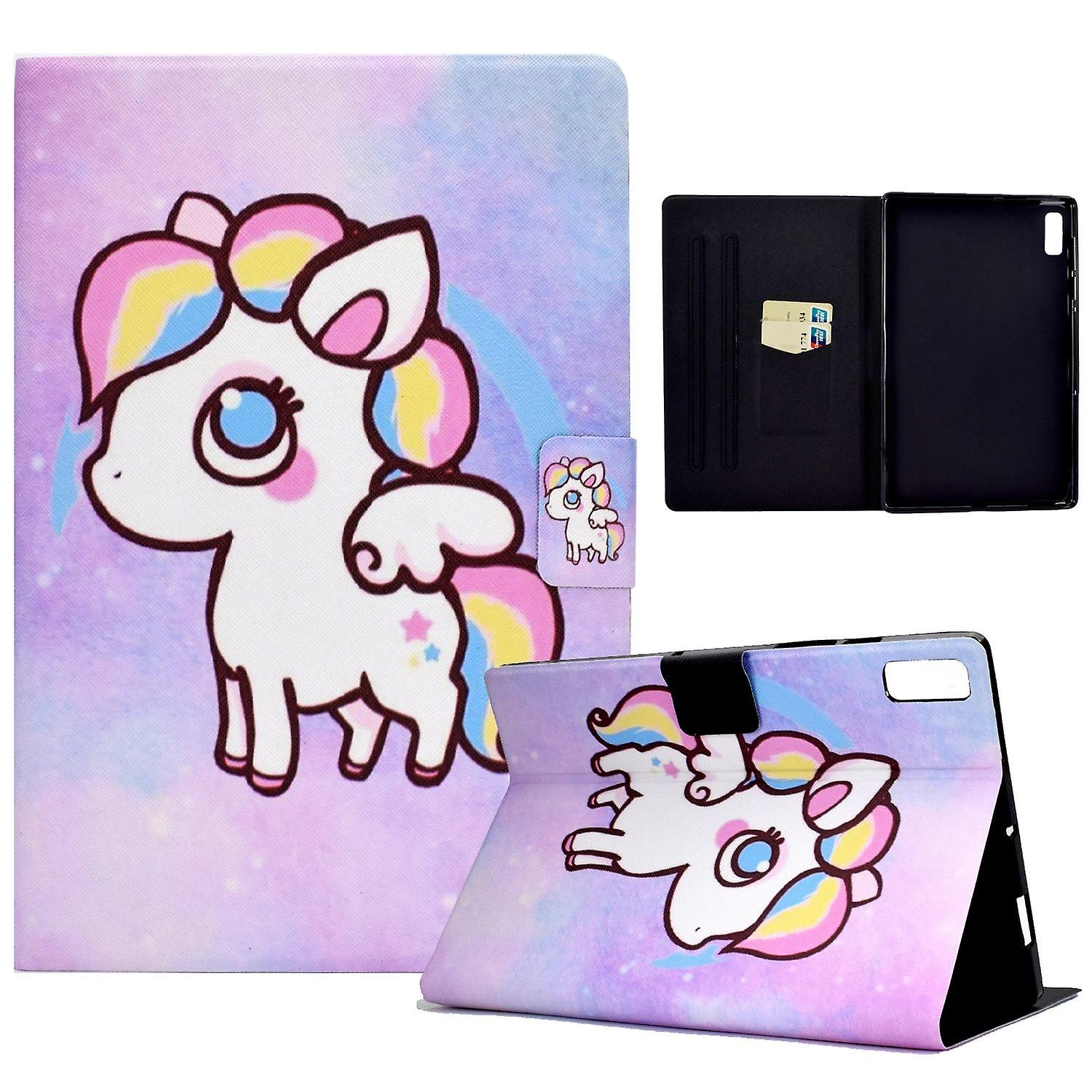 Colored Drawing PU Tablet Case For Lenovo Tab M9