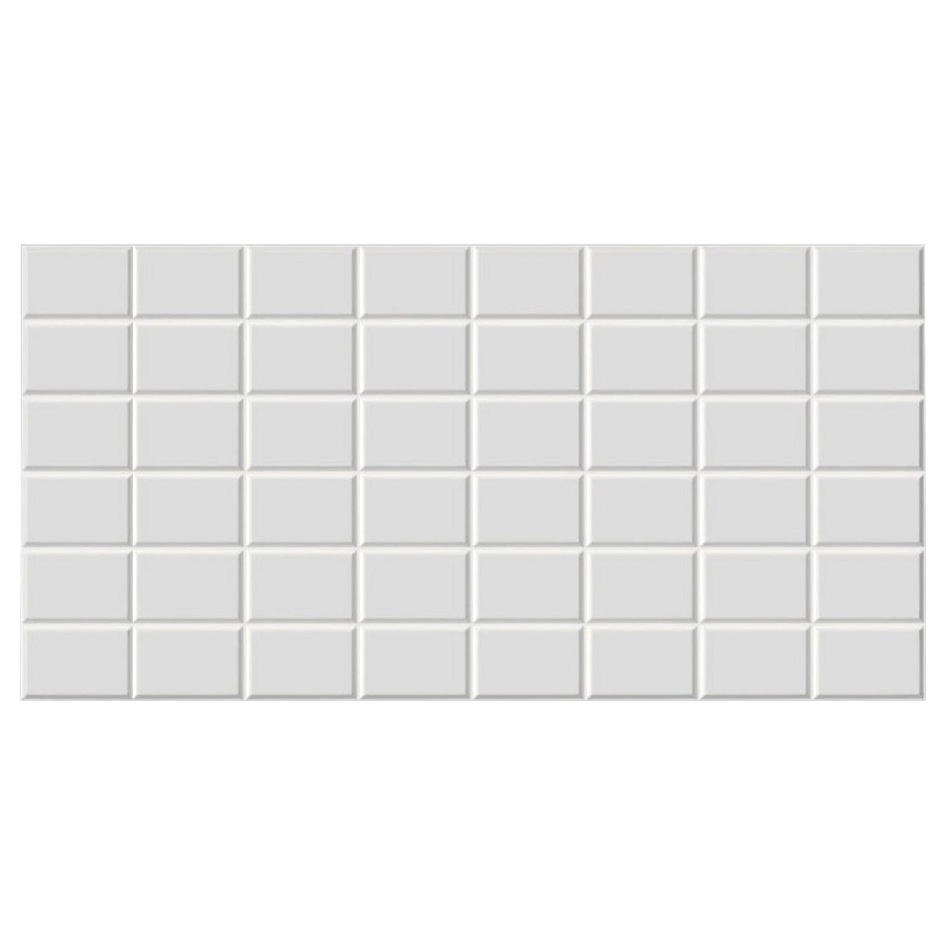 3d Pvc Wall Cladding Panels Realistic And Insulating White Tile Effect.