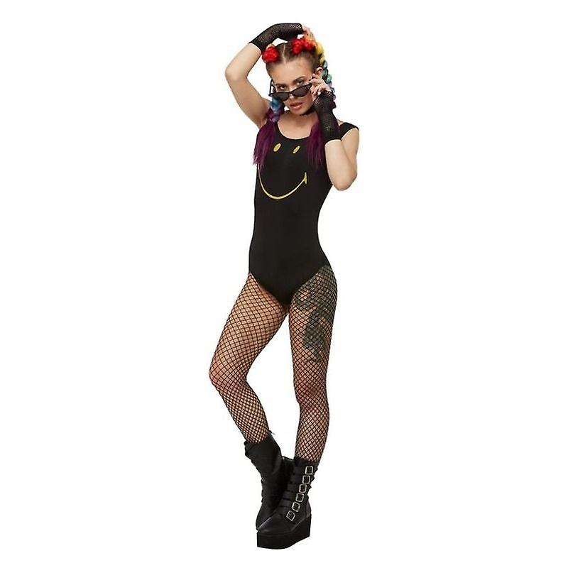 Smiley Bodysuit Black Womens