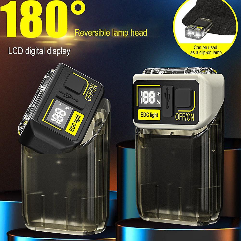 LED lommelygte EDC lommelygte taktisk lommelygte 3 i 1 letvægts powerbank
