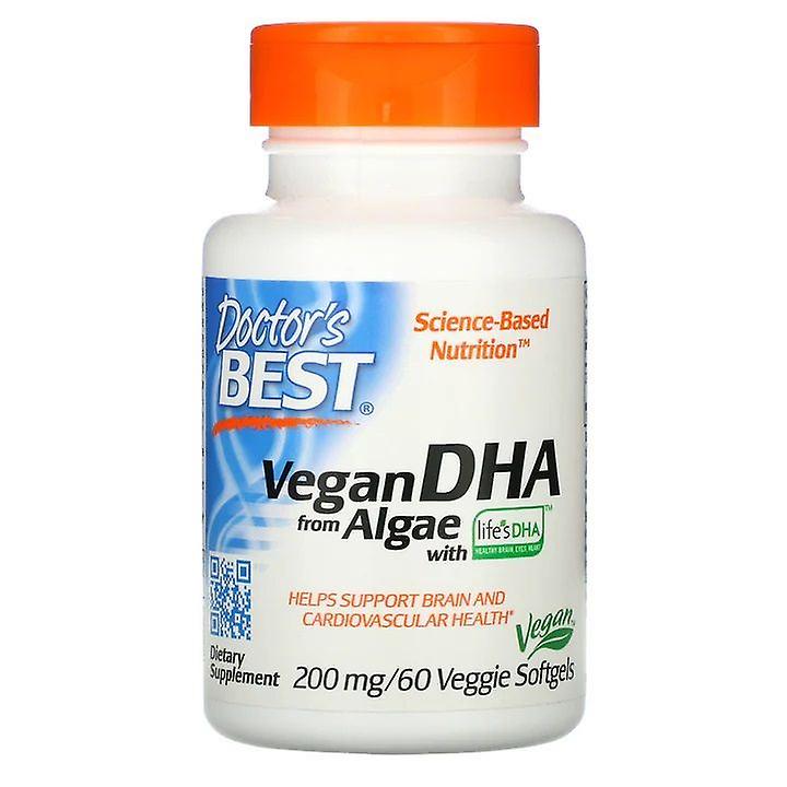 Doctor's Best Vegan DHA from Algae 200mg Veg Softgels 60