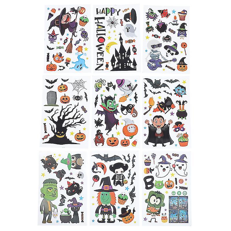 1set Halloween Window Sticker For Halloween Decor