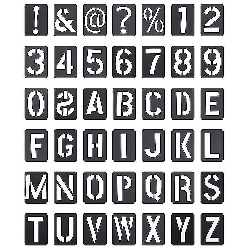 42pcs Letter Stencils