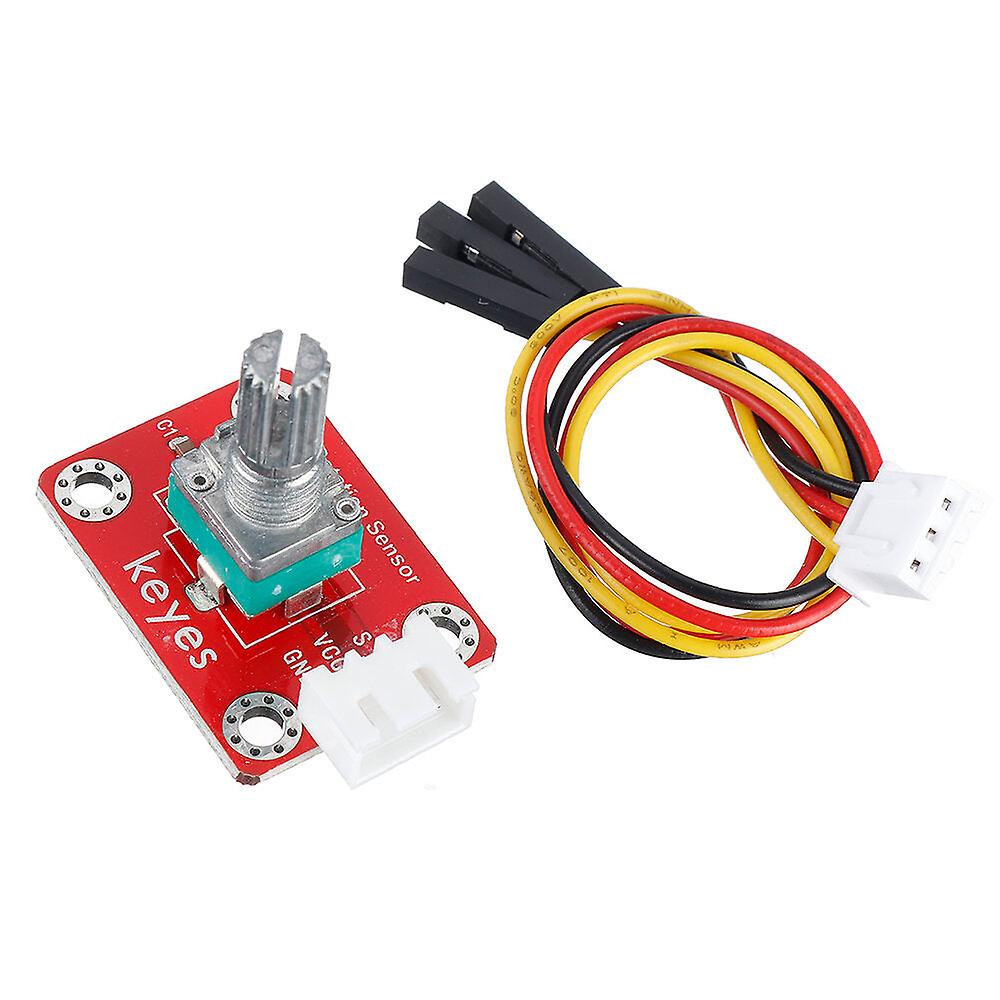 Adjustable Potentiometer Module (pad Hole) With Anti-reverse Plug White Terminal Analog Signal
