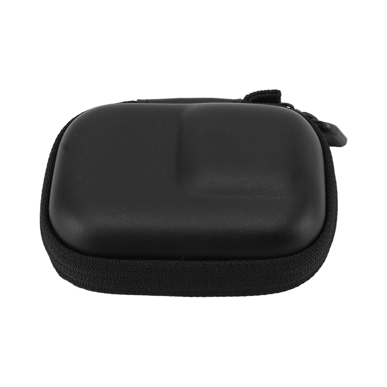 Hard Shell PU Leather Carrying Case for Osmo Action 4 3 Black