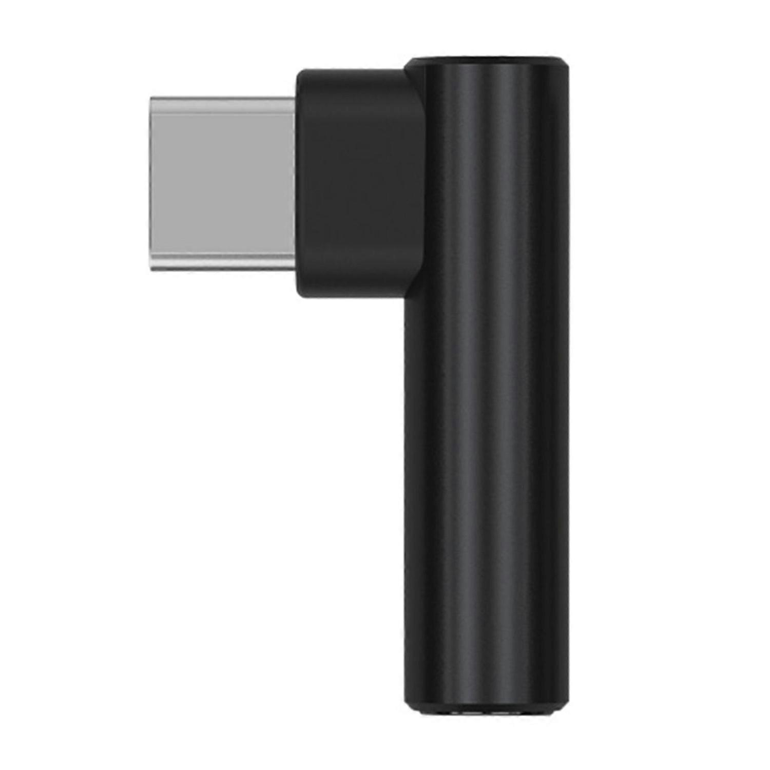 Audio Adapter Elbow Design High Fidelity Sound Stable Signal Voice Calls Portable Type-C to 3.5mm He