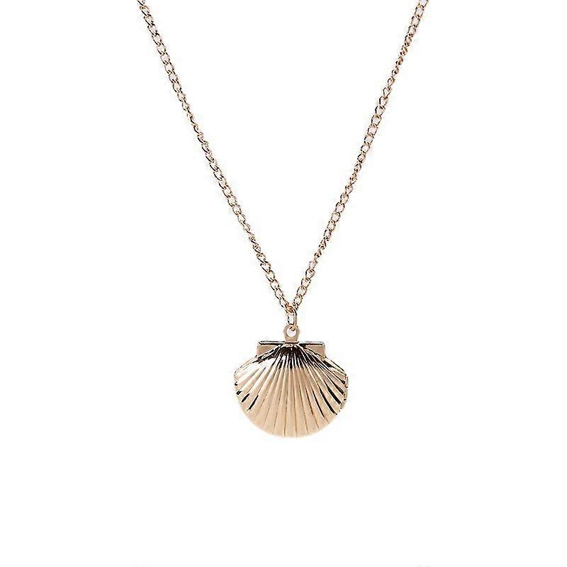 New Simple and Sweet Shell Copper Necklace