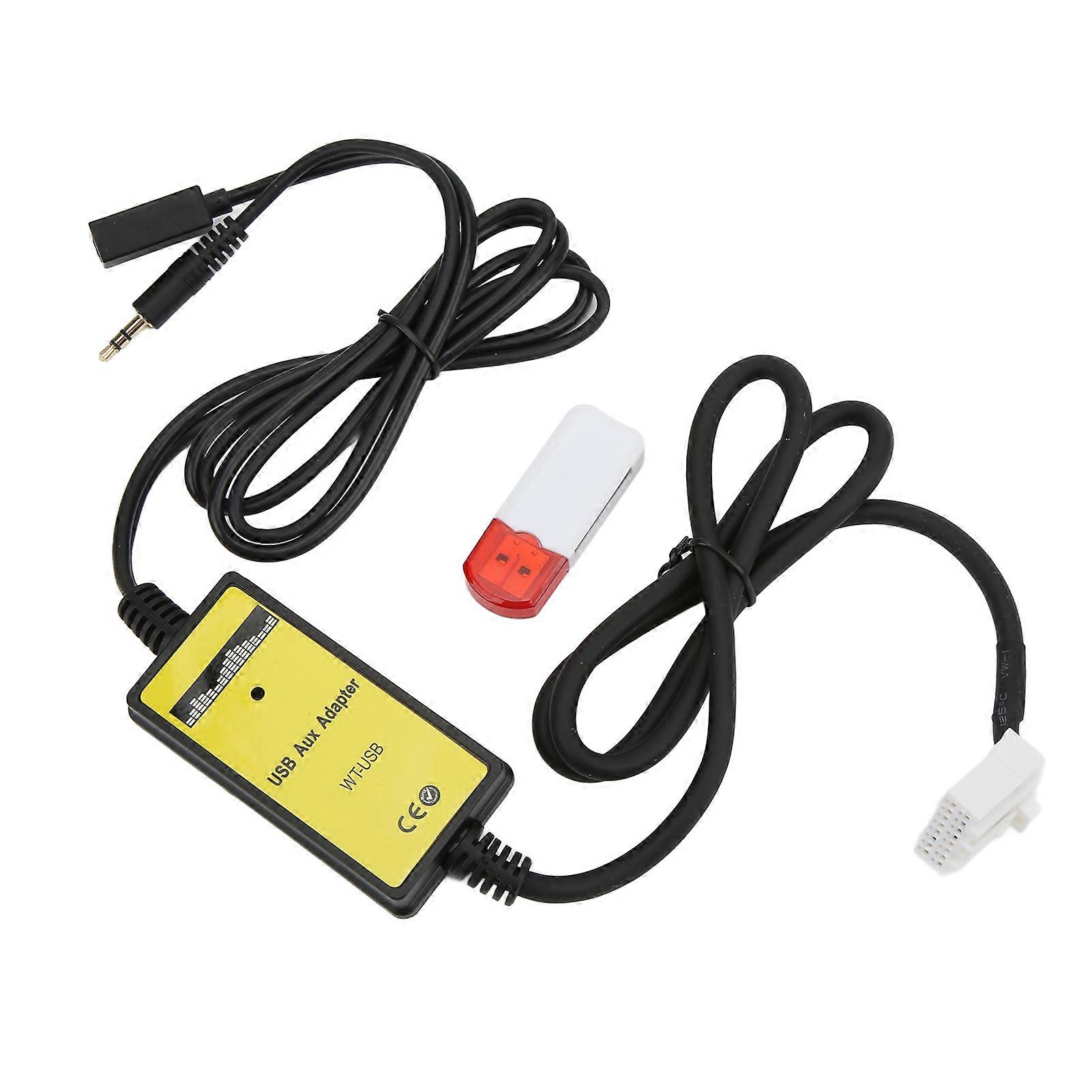 Car Audio Auxiliary Adapter USB Digital Music CD Changer Replacement for Mazda CX7 20072008 NO.97745