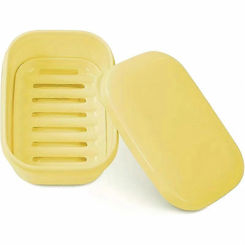 Plastic Soap Box, Travel Soap Container With Lid, Portable Soap Case, Leakproof Soap Holder Box, Drain Soap Dish For Travel Camping Gym, Travel Essent