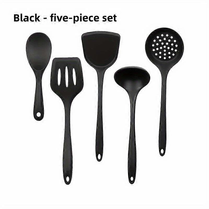 5pcs/set, Silicone Utensil Set, Kitchen Utensil Set, Safety Cooking Utensils Set, Non-Stick Kitchen Tools Set, Cooking Turner, Spatula, Cooking Soup S