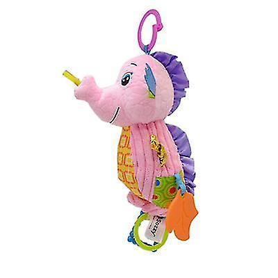 רעשן תלוי תינוק ורוד, משוך את צעצוע תליון הפעמון עם תיבת נגינה az10573