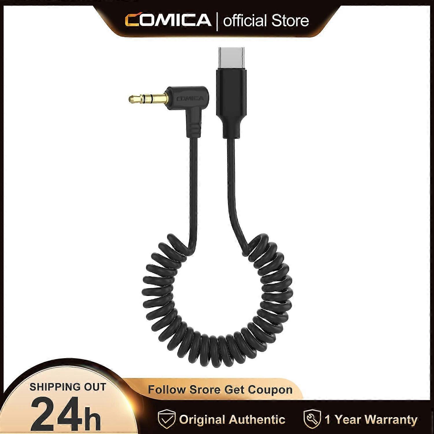 Cablu de ieșire audio Cvm-d-uc II 3.5mm Trs la USB-C pentru microfon wireless smartphone Android