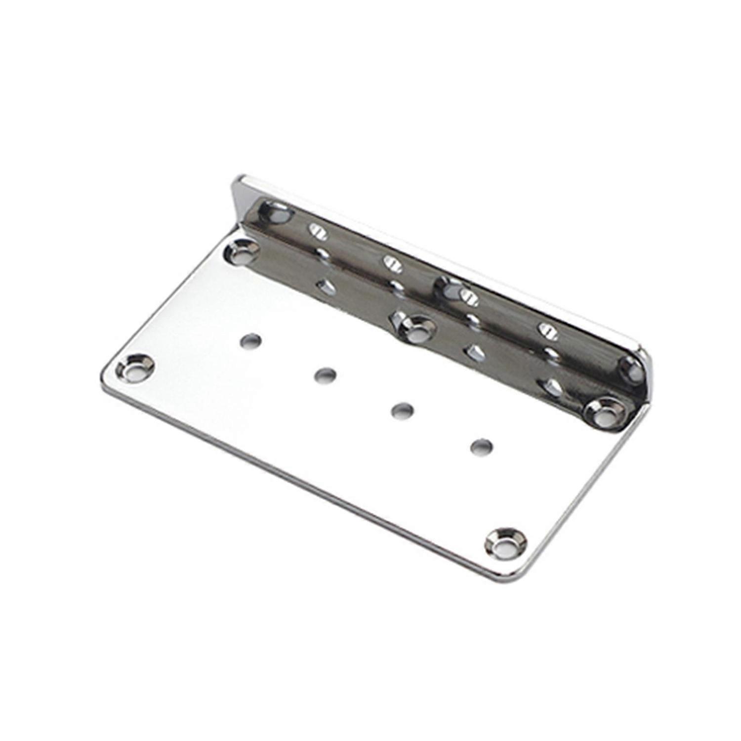 Guitar Bridge Bottom Plate Wear-resistant Replacement Metal Stable 4 String Bridge Plate for Instrum