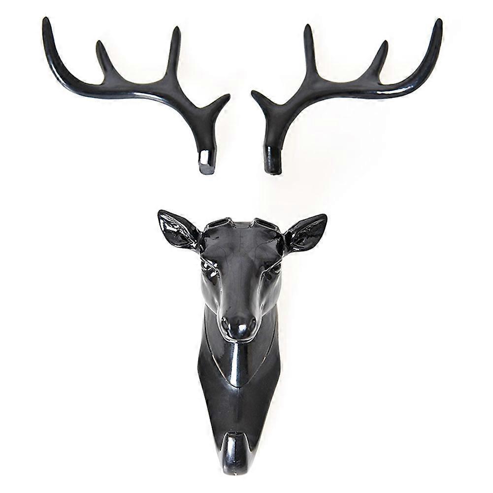 [Yuexinghui] Creative Deer Head Traceless Hook (Black)