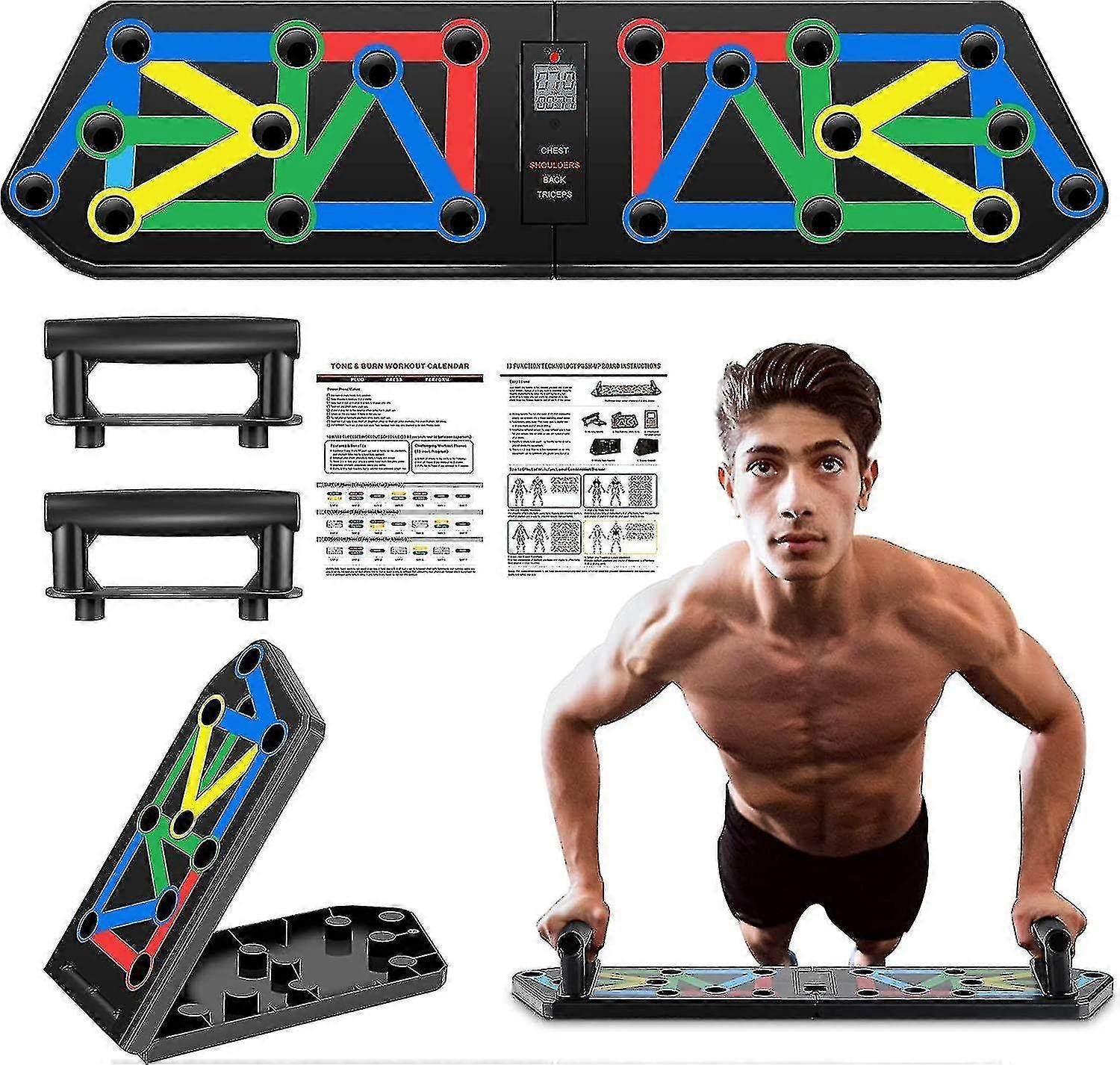 13 In 1 Push Up Board,,professional Push Up Stands Strength Training Exercise Fitness Equipment Home