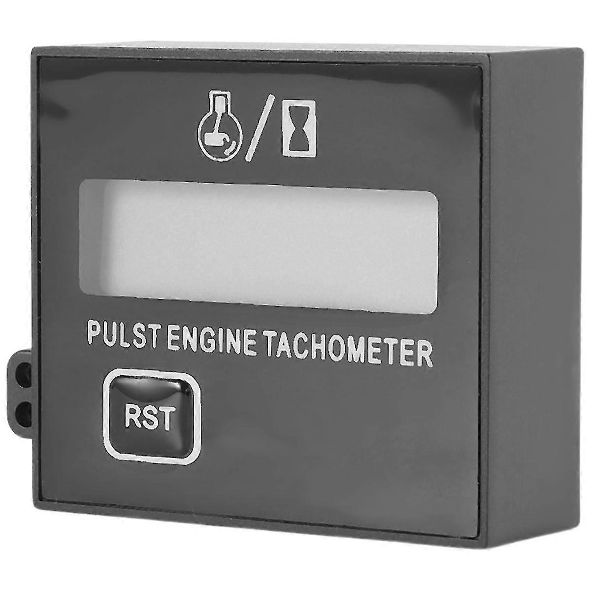 New Gasoline Digital Engine Tachometer Inductive Pulse Tachometer Waterproof with Battery compatible Chain Saw Mower 2/4 Stroke