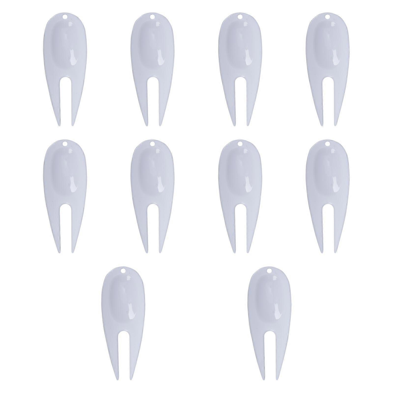 10 قطع أداة الجولف Divot المدمجة شق إصلاح الحديقة للتدريب في الهواء الطلق على الملعب الأبيض